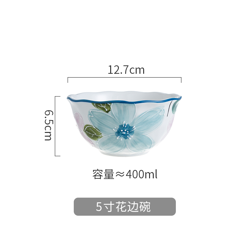 5寸花边碗 5寸花边碗